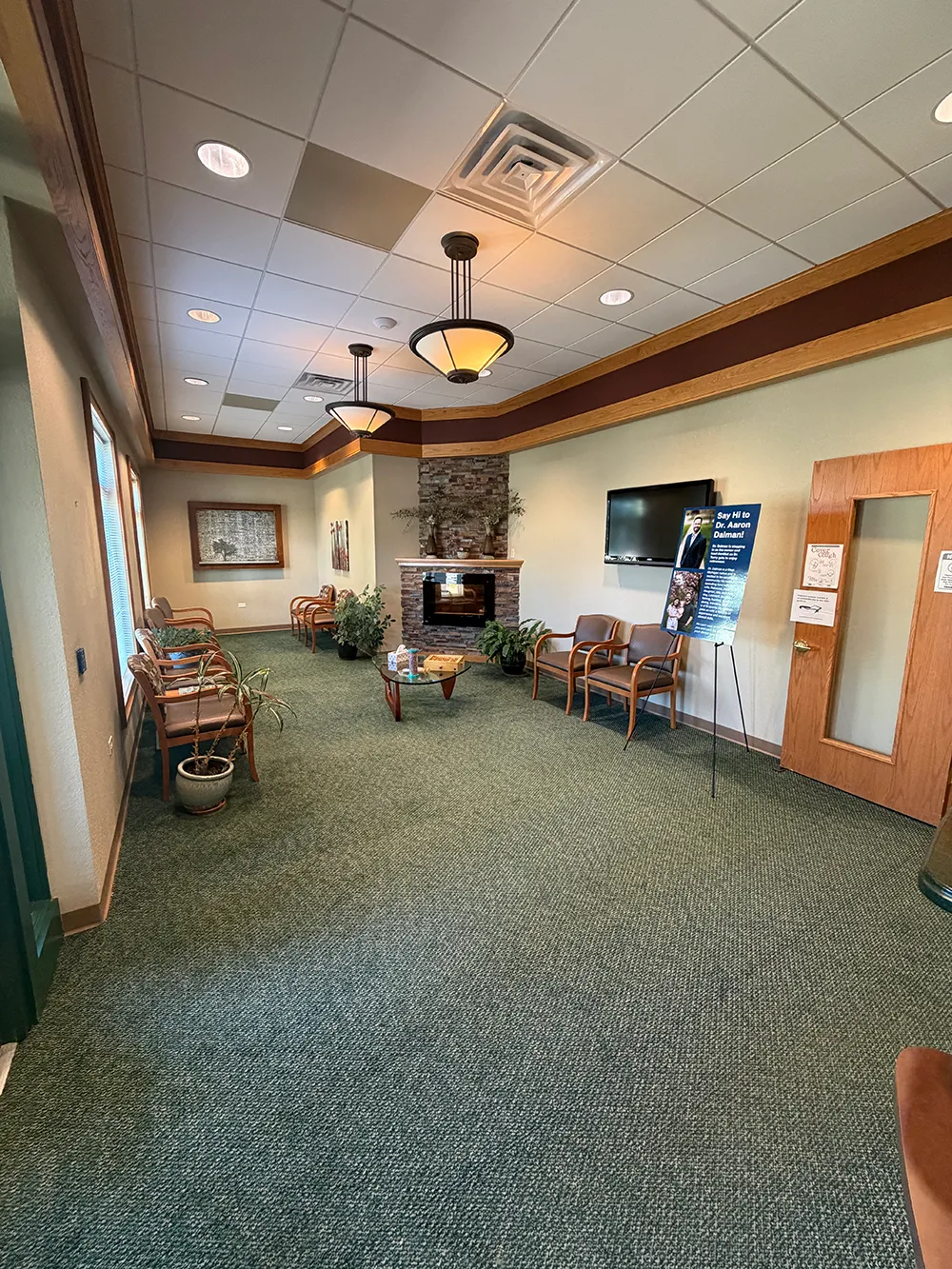 The welcoming Duneside Dental lobby in Muskegon, Michigan